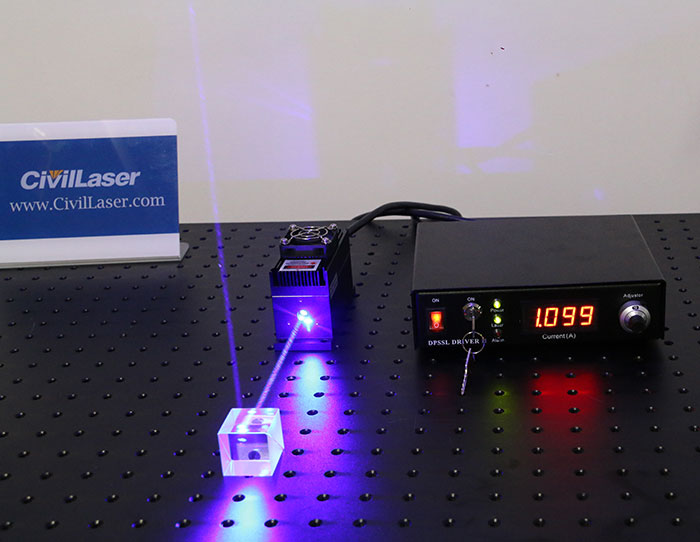 blue solid state laser 